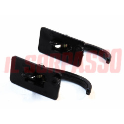 MANIGLIE NERE APRI PORTA DESTRA SINISTRA 1 FORO FIAT 500 L 124 126 127 128 900 T