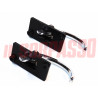MANIGLIE CROMATE APRI PORTA DESTRA SINISTRA 2 FORI FIAT 500 L 124 125 127 128
