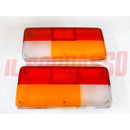 PLASTICHE FANALI FARI POSTERIORI CROMATE ALFA ROMEO ALFETTA 1600 1800 2000 OLSA