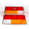 PLASTICHE FANALI FARI POSTERIORI CROMATE ALFA ROMEO ALFETTA 1600 1800 2000 OLSA