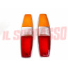 PLASTICHE FANALI POSTERIORI BORDO CROMATO FORD TRANSIT MK1 NOS