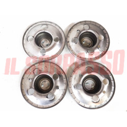 COPPE COPPETTE COPRIMOZZO BORCHIE RUOTA  BORGO RIGATO FIAT 127 - 131 ORIGINALI