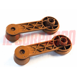 MANIGLIE ALZAVETRO PORTA MARRONI CHIARE FIAT RITMO L - CL 3/5 PORTE ORIGINALI