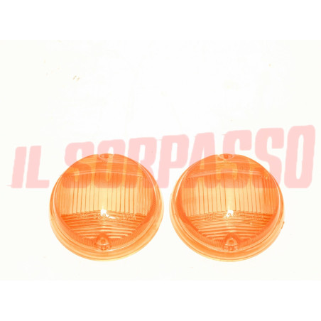 PLASTICHE ARANCIO FANALINI ANTERIORI FIAT 124 COUPE 850 COUPE 1 S 1100 R LEART