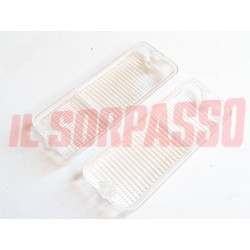 PLASTICHE FANALINI ANTERIORI BIANCHE FIAT 127 BERLINA SPECIAL MARCA LEART