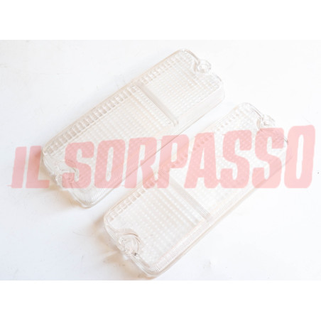 PLASTICHE FANALINI ANTERIORI BIANCHE FIAT 127 BERLINA SPECIAL ORIGINALI BELLU'