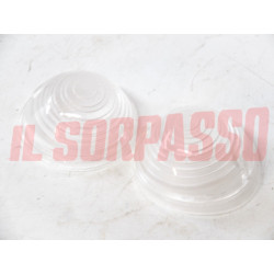 PLASTICHE FANALINI ANTERIORI BIANCHE FIAT 500 F L R ORIGINALI LEART NOS