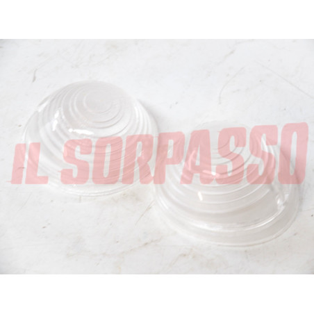 PLASTICHE FANALINI ANTERIORI BIANCHE FIAT 500 F L R ORIGINALI LEART NOS