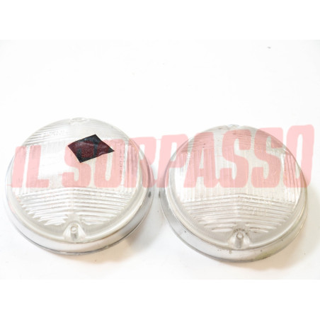 PLASTICHE BIANCHE FANALINI ANTERIORI FIAT 124 COUPE 850 COUPE 1 S 1100 R STARS