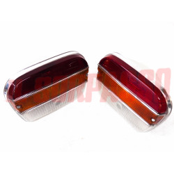 FANALI POSTERIORI + PORTA LAMPADA FIAT 1500 C BERLINA ORIGINALI BELLU'