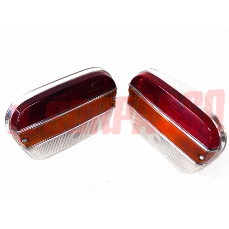 FANALI POSTERIORI + PORTA LAMPADA FIAT 1500 C BERLINA ORIGINALI BELLU'