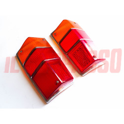 PLASTICHE FANALI FARI POSTERIORI DESTRO SINISTRO SIMCA 1100 FAMILIARE ORIGINALI