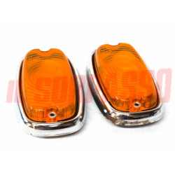 FANALINI ANTERIORI FRECCE FIAT 1300 1500 BERLINA 1100 D IN METALLO ARIC DIFETTAT