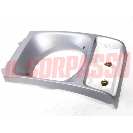 CORNICE CERCHIO FARO + FANALINO SINISTRO IVECO OM 40 50 ORIGINALE GRIGIO CHIARO