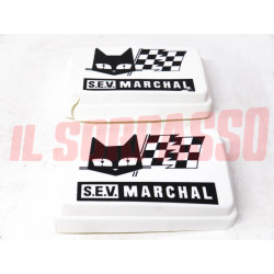 COPERCHI GUSCI FENDINEBBIA RETTANGOLARI 18 X 11 CM ORIGINALI MARCHAL CON DIFETTI