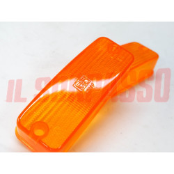 PLASTICHE ARANCIO FANALINI ANTERIORI FRECCE SEAT FIAT 124 ORIGINALI COBO