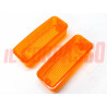 PLASTICHE ARANCIO FANALINI ANTERIORI FRECCE SEAT FIAT 124 ORIGINALI COBO