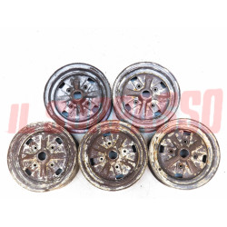 5 CERCHI RUOTA FERGAT 4,5x10 INNOCENTI MINI MINOR COOPER O FIAT 500 ABARTH