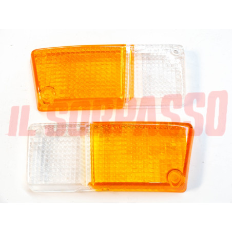 PLASTICHE FANALINI ANTERIORI RENAULT R5 ORIGINALI BICOLORE LEART