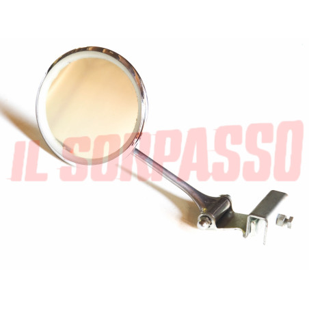 SPECCHIO SPECCHIETTO RETROVISORE SU PARAFANGO TONDO FIAT LANCIA ALFA ANNI 40 50