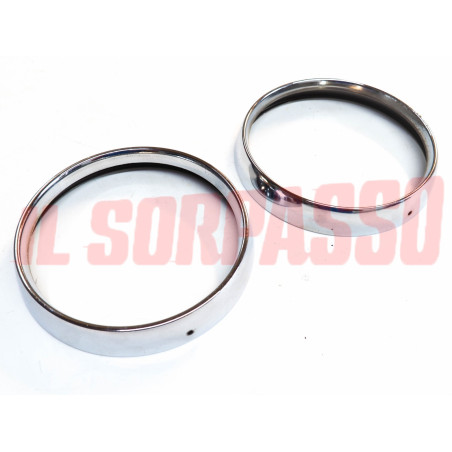 CORNICI CERCHI FARO AUTOBIANCHI BIANCHINA BERLINA CABRIO PANORAMICA DIFETTATI