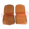 FODERE COPRI SEDILI ANTERIORI FIAT 126 1 SERIE MARRONE CHIARO