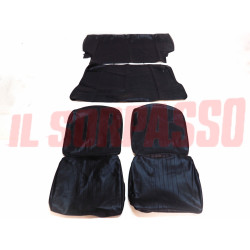 FODERE COPRI SEDILI ANTERIORI + POSTERIORI FIAT 126 1 SERIE NERE