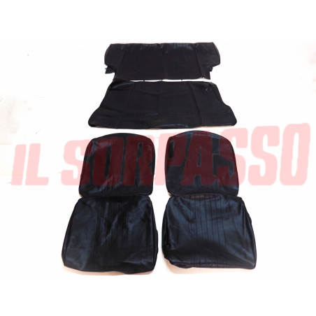 FODERE COPRI SEDILI ANTERIORI + POSTERIORI FIAT 126 1 SERIE NERE