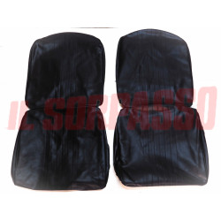 FODERE COPRI SEDILI ANTERIORI + POSTERIORI FIAT 126 1 SERIE NERE