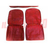 FODERE COPRI SEDILI ANTERIORI + POSTERIORI FIAT 600 - D ROSSE