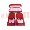 FODERE COPRI SEDILI ANTERIORI + POSTERIORI FIAT 600 - D ROSSE