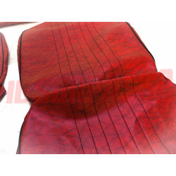 FODERE COPRI SEDILI ANTERIORI + POSTERIORI FIAT 127 3 PORTE 1 SERIE ROSSE