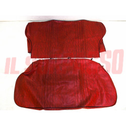 FODERE COPRI SEDILI ANTERIORI + POSTERIORI FIAT 127 3 PORTE 1 SERIE ROSSE