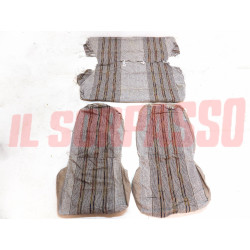 FODERE TAPPEZZERIA COPRI SEDILI GRIGIE CON RIGHE FIAT PANDA 750 CL