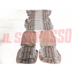 FODERE TAPPEZZERIA COPRI SEDILI GRIGIE CON RIGHE FIAT PANDA 750 CL