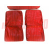 FODERE TAPPEZZERIA COPRI SEDILI ROSSE VIMPELLE AUTOBIANCHI A112 2 SERIE ELEGANT