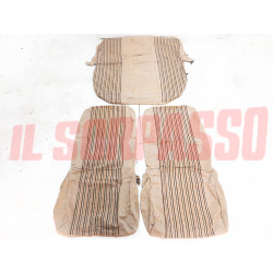 FODERE TAPPEZZERIA COPRI SEDILI A RIGHE CITROEN DYANE 6 NOS