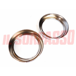 CORNICI CERCHI FARO GRUPPI OTTICI FIAT 600 D 2 SERIE IN METALLO CROMATO