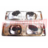 FANALI FARI POSTERIORI DESTRO SINISTRO FIAT 124 BERLINA 1 SERIE ORIGINALI BELLU'