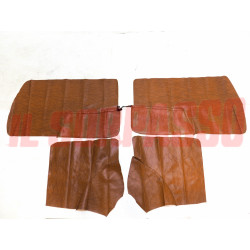 FODERE COPRI PANNELLI PORTA + LATERALI POSTERIORI FIAT 500 F MARRONI NOS