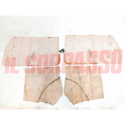 FODERE COPRI PANNELLI PORTA + LATERALI POSTERIORI FIAT 500 F MARRONI NOS