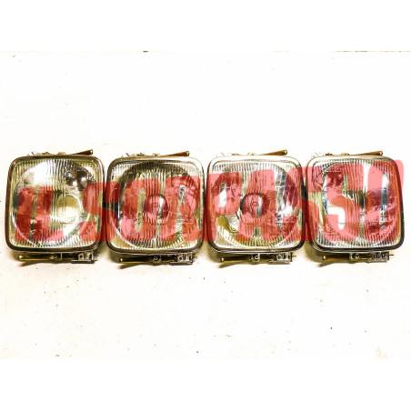 GRUPPI OTTICI FANALI FARI SERIE COMPLETA FIAT 125 BERLINA 2 SERIE SPECIAL SIEM