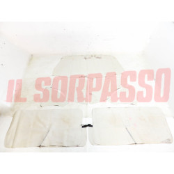 FODERE COPRI PANNELLI PORTA + POSTERIORI + CAPPELLIERA FIAT 850 BERLINA NERE