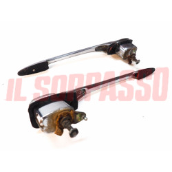 MANIGLIE PORTA DESTRA + SINISTRA FIAT 124 SPIDER SPORT DINO SPIDER ORIGINALI