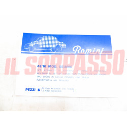 FODERE TAPPEZZERIA COPRI SEDILI TIPO PAGLIA FIAT 1100 124 125 127 128 131 BETA