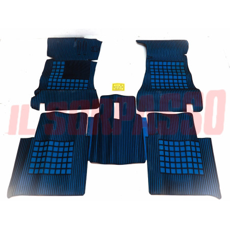 SOPRA TAPPETI IN GOMMA BLU E NERI CON PONTE ALFA ROMEO GT 1750 BERLINA FILGOMMA