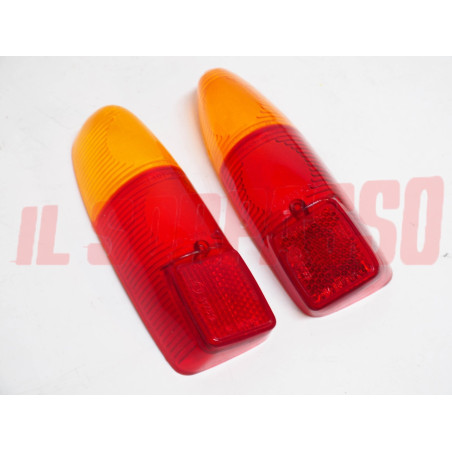 PLASTICHE FANALI FARI POSTERIORI FIAT 500 GIARDINIERA 1100 103 FAMILIARE LEART