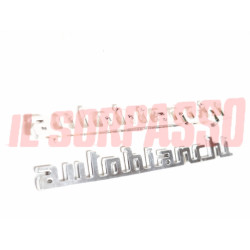SCRITTE SIGLE AUTOBIANCHI BIANCHINA BERLINA CABRIO TRASFORMABILE PANOR. PLASTICA