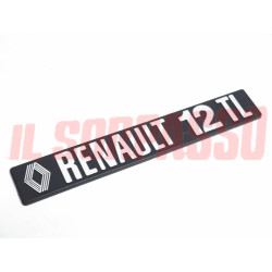 SCRITTA SIGLA COFANO POSTERIORE RENAULT 12 TL ORIGINALE
