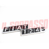 SCRITTA COFANO POSTERIORE FIAT 124 S SPECIAL ORIGINALE CROMODORA